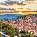 Trogir Skyline im Sonnenuntergang