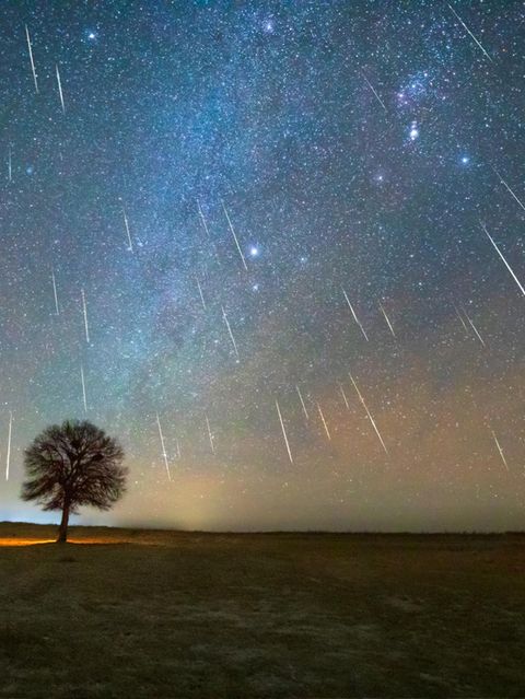 Die Geminiden lassen tatsächlich Wünsche wahr werden – zumindest wenn der Wunsch lautet, einmal eine Sternschnuppe zu sehen. Hier in der Kubuqi-Wüste in der inneren Mongolei in China