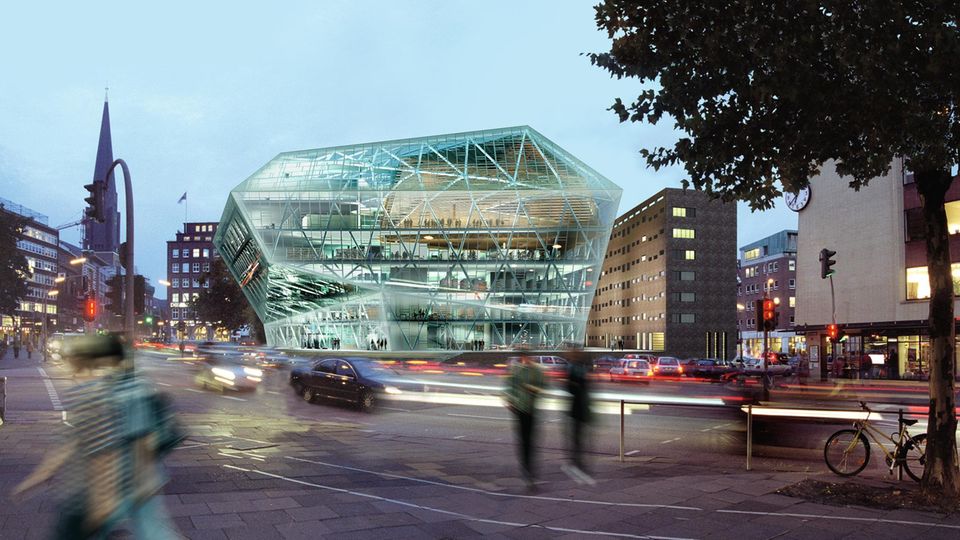 Domplatz Hamburg, Planung nach Auer Weber