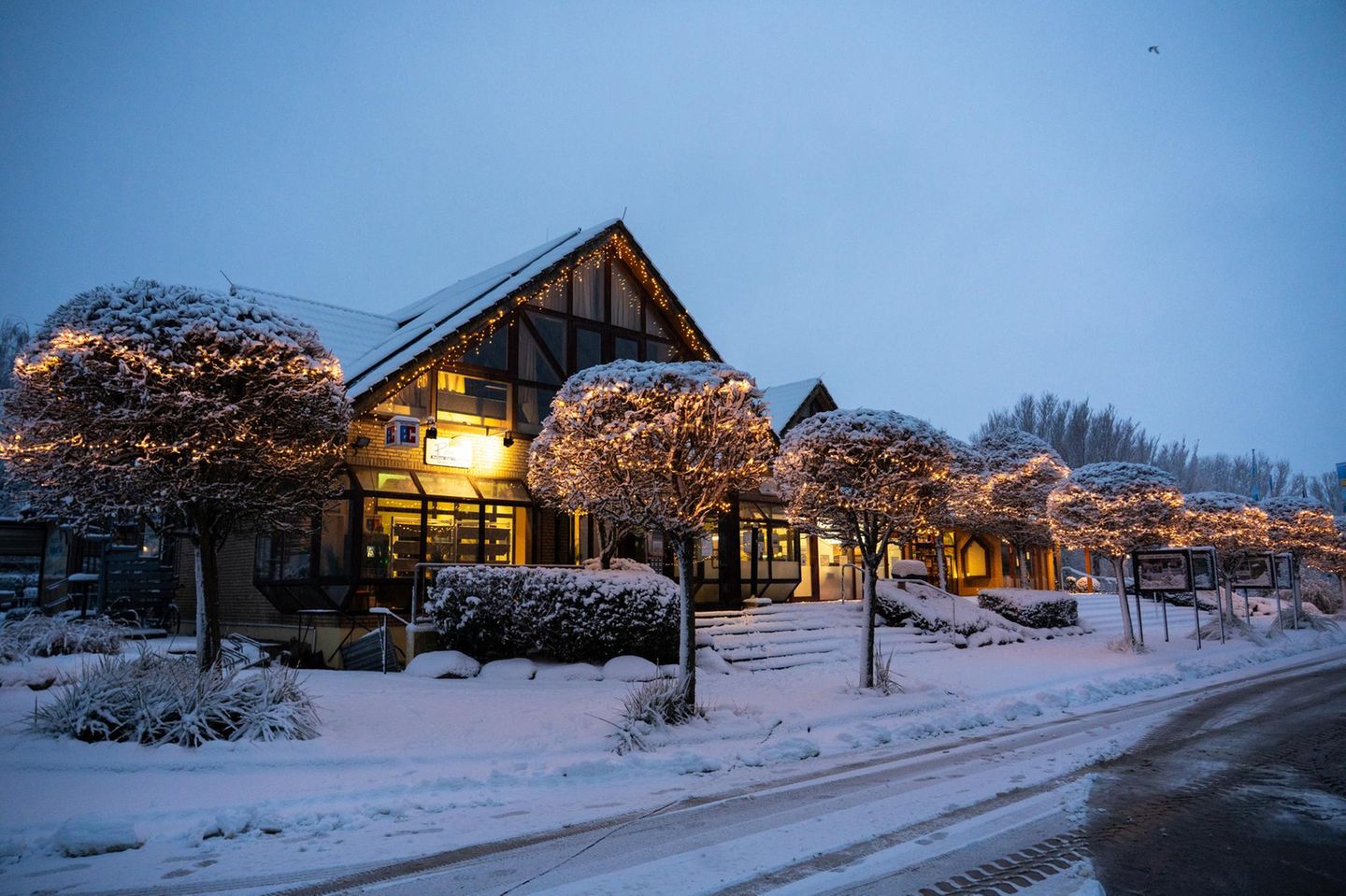 Wulfener Hals im Winter im Schnee