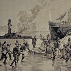 Das Pier in Bremerhaven nach der Explosion