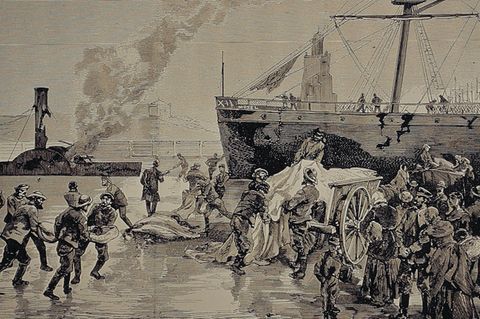 Das Pier in Bremerhaven nach der Explosion