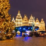 Grote Markt in Antwerpen im Advent