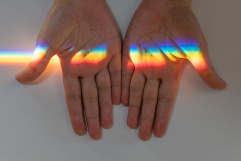 Die zwei Hände einer Person nebeneinander