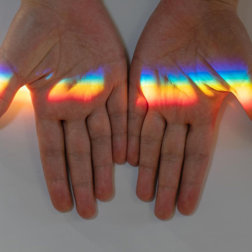 Die zwei Hände einer Person nebeneinander