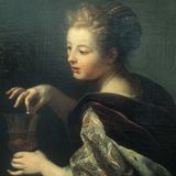 Ein Renaissance-Gemälde von Anthoni Schoonjans zeigt, wie Kleopatra die Perle auflöst