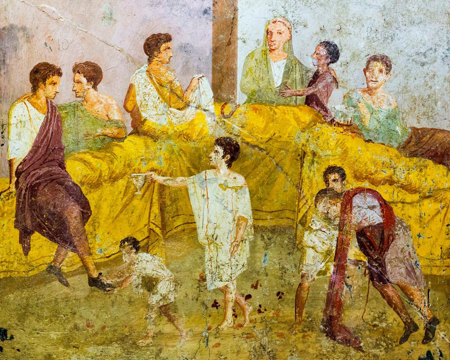 Menschen feiern und trinken