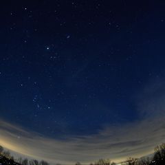Sternenhimmel und Planetenparade über Sparta NC_USA  im Januar 25