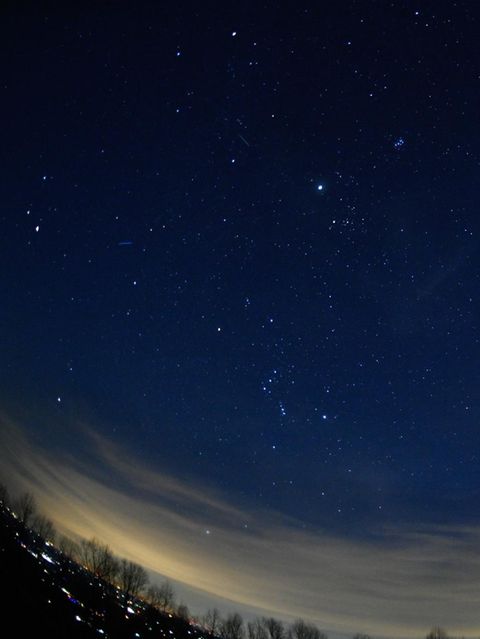 Sternenhimmel und Planetenparade über Sparta NC_USA  im Januar 25