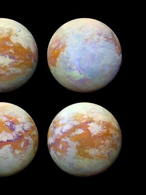 Infrarotbilder des Titan