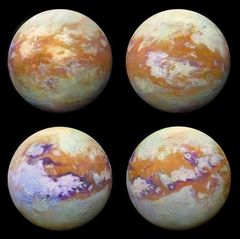 Infrarotbilder des Titan