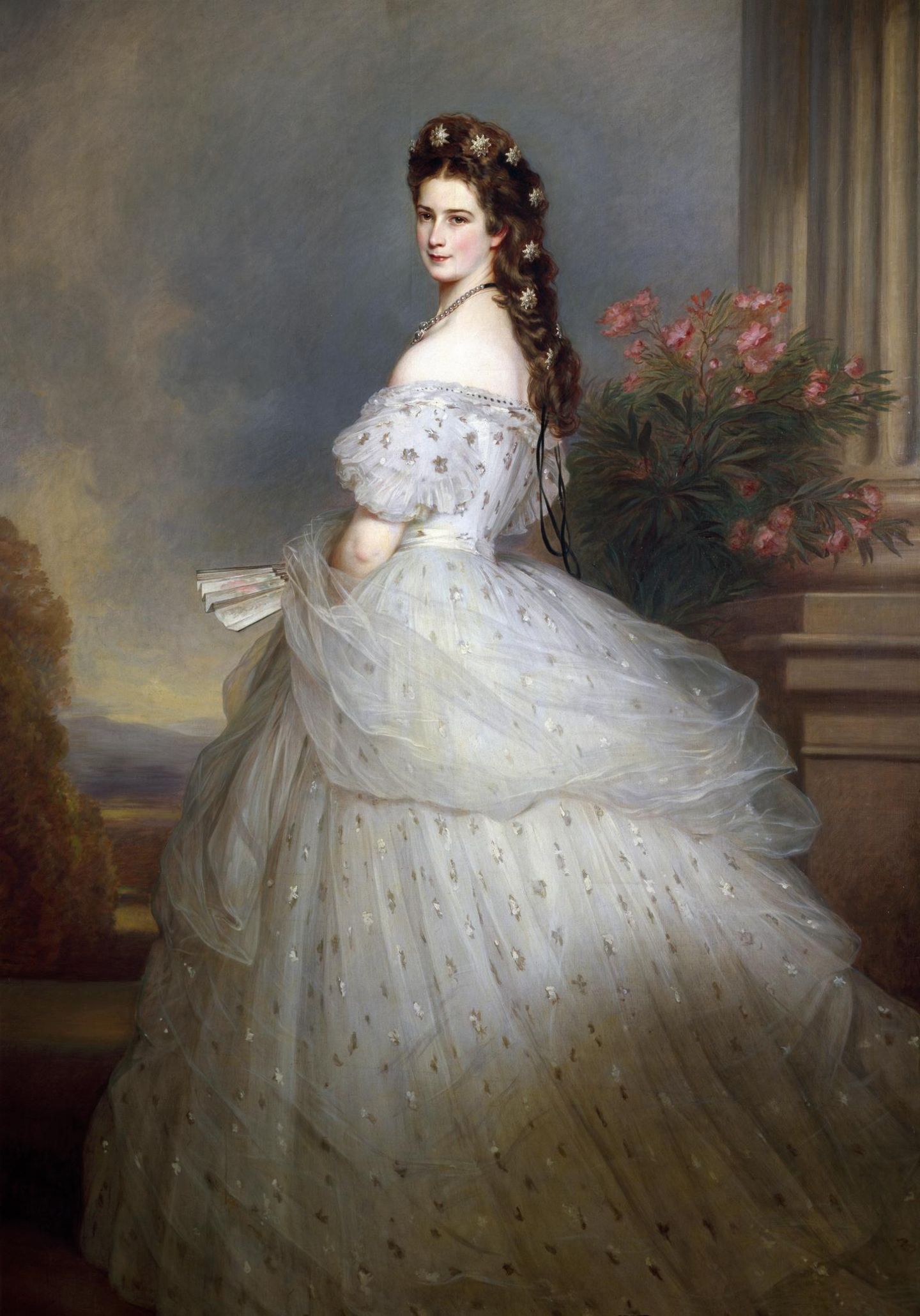 Ein Porträt der Kaiserin Elisabeth, gemalt 1865 von Franz Xaver Winterhalter
