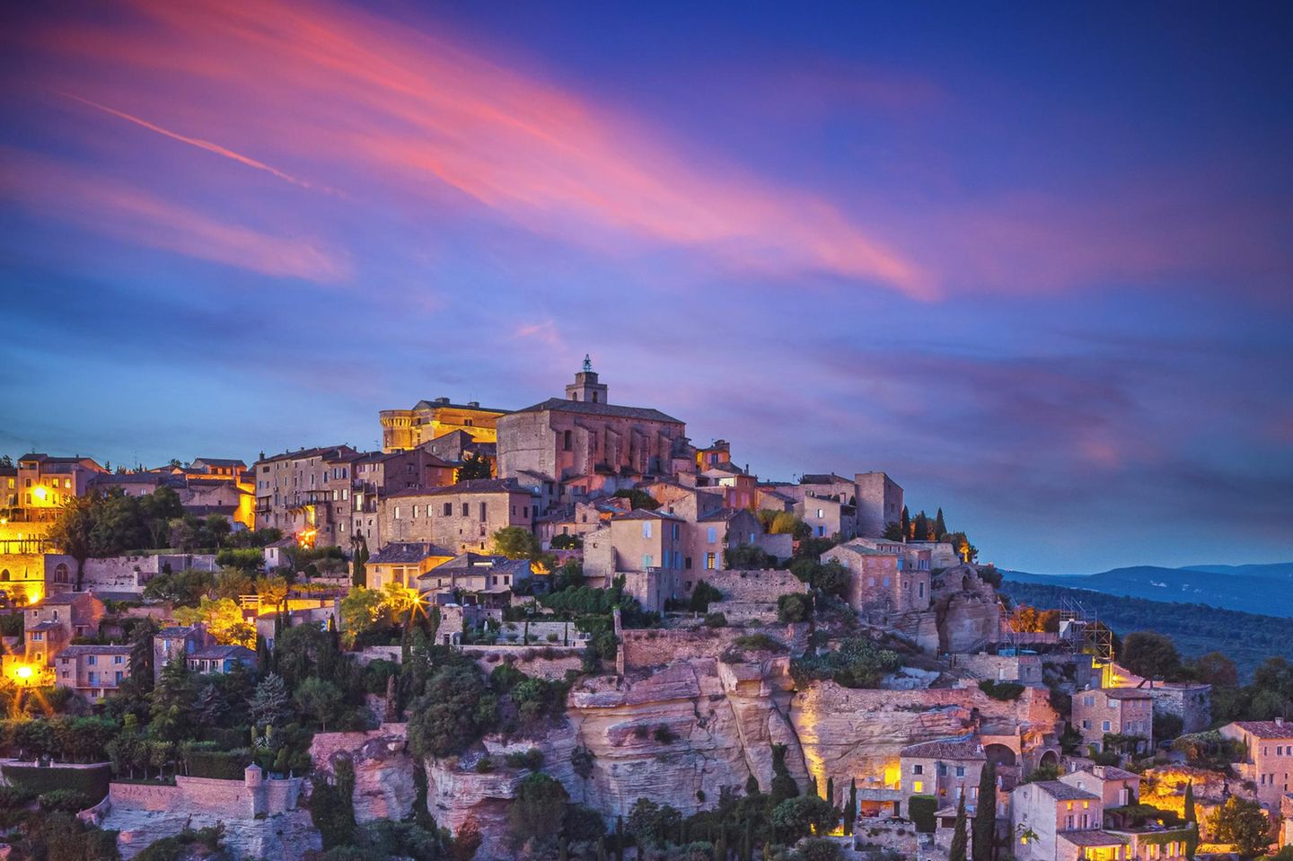 Gordes in Abendstimmung
