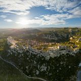 Luftbildaufnahme von Les Baux-de-Provence