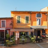 Bunte Häuser in Roussillon