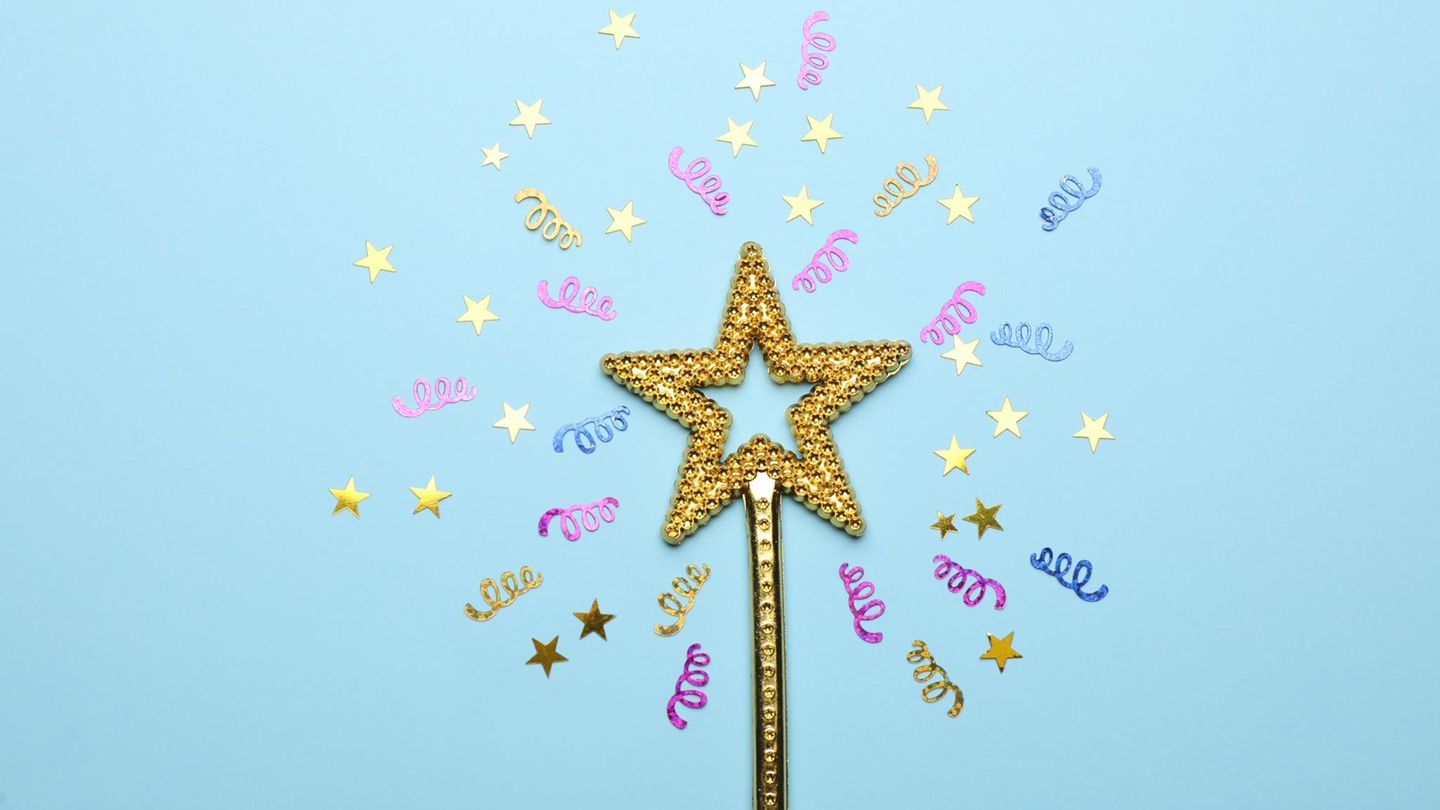 Zauberstab in Sternenform