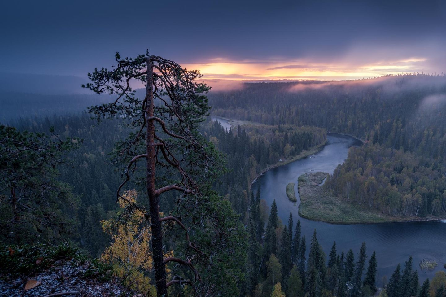 Ristikallio, Oulanka, Finnland