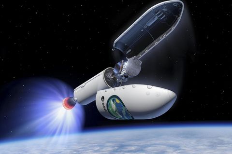 Illustration vom Klimasatelliten Earthcare