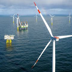 Der Offshore-Windpark Riffgat, rund 15 Kilometer nördlich der Insel Borkum gelegen, ist einer der ersten kommerziellen Windparks in der deutschen Nordsee. Er nahm im Februar 2014 den Betrieb auf