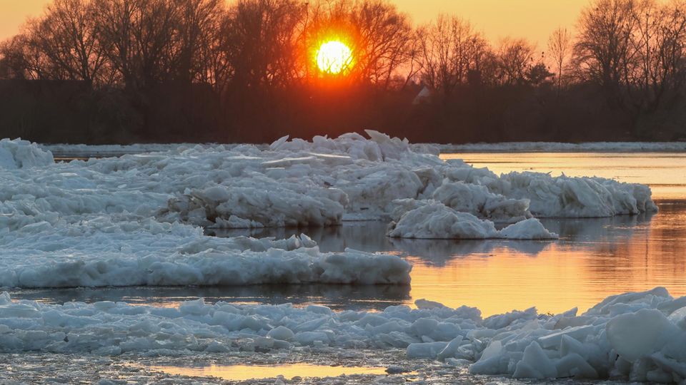 Eisschollen, Geesthacht, 18.01.2026