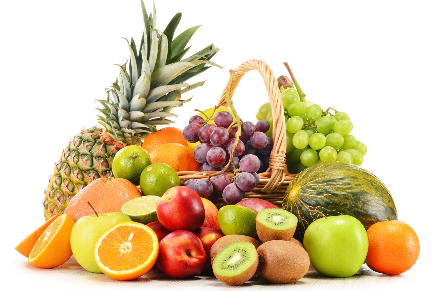 Obbstkorb mit verschiedene Obst