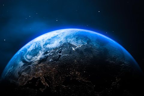 Der blaue Planet: Was Ozeane füllt – Wasser –, könnte zum Großteil tief im Erdinneren gespeichert sein, seit Jahrmilliarden