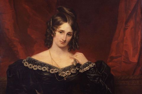 Mary Shelley, 1831. Artist :  Stump, Samuel John (1778-1863)