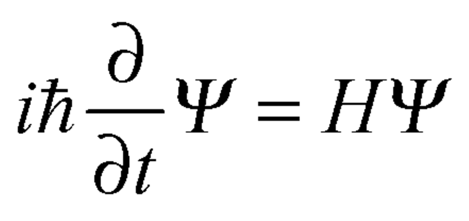 Die Schrödingergleichung entspricht einer typischen Bewegungsgleichung, wie sie in der Physik häufig vorkommt: Um zu verstehen, wie ein Quantenobjekt (griechischer Buchstabe Psi) sich zeitlich verhält (linke Seite: Ableitung nach der Zeit t), muss man wissen, welchen Energien (rechte Seite H) es in der Welt ausgesetzt ist. Revolutionär ist, wie Schrödinger das Quantenobjekt beschreibt: Als eine Überlagerung verschiedener Wellen, die unterschiedlichen Zuständen entsprechen. Beobachten lassen sich die Wellen von Psi nicht: Bei einem Experiment verschwinden sie auf wundersame Weise