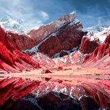 Seealpsee mit umliegenden Bergen