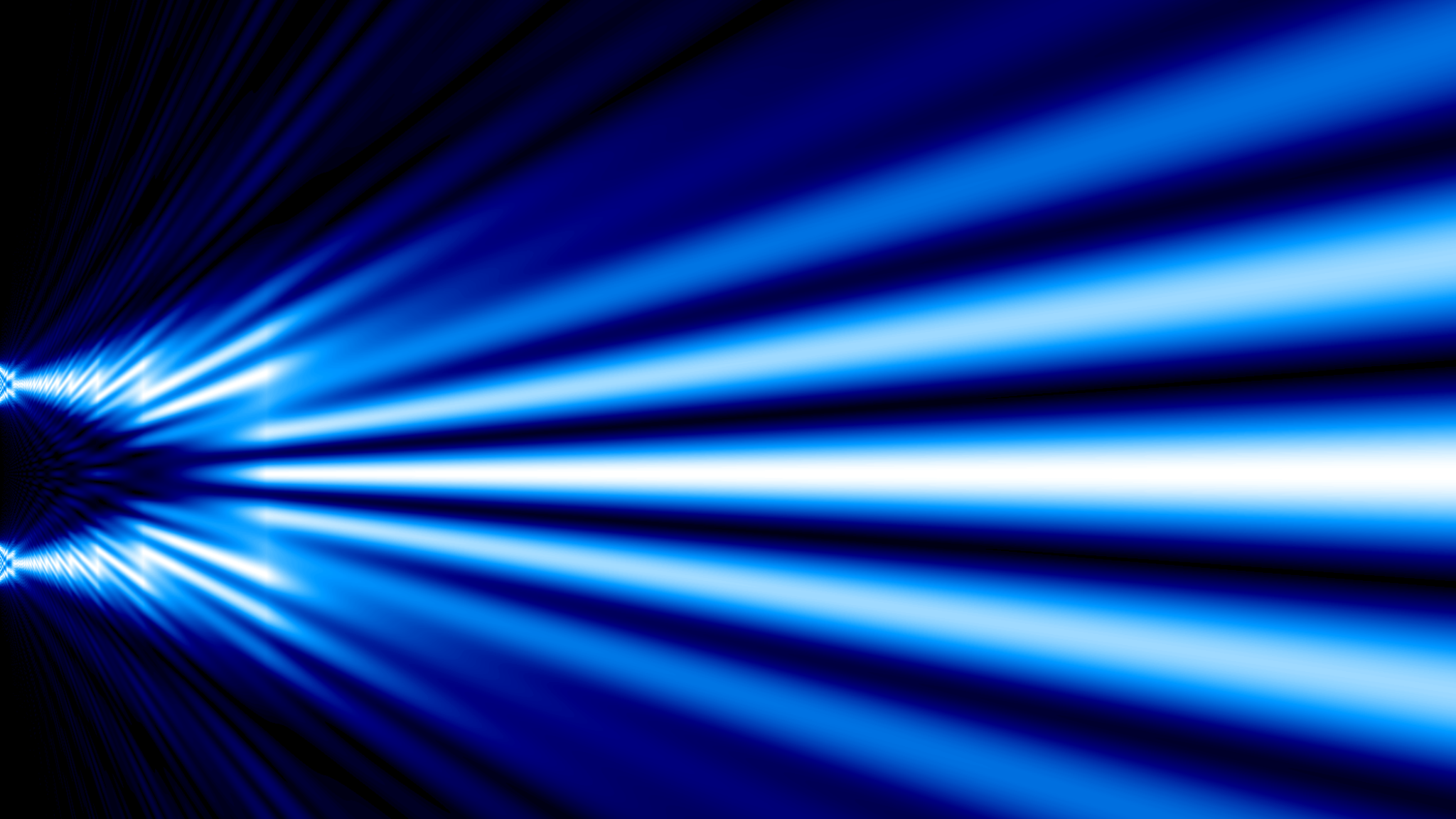 Zwei Lichtquellen die sich überlagern