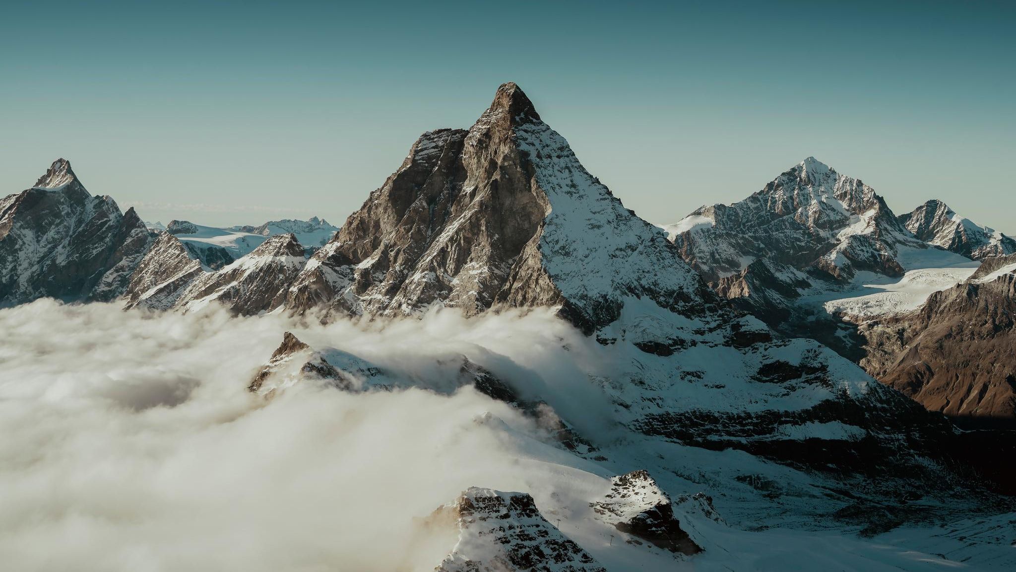 Das Matterhornin den Schweizer Alpen