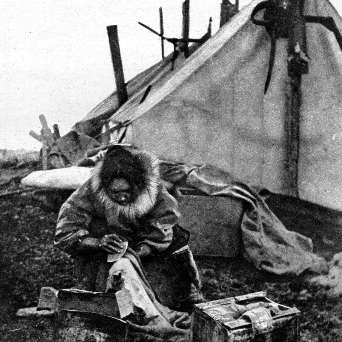 Ada Blackjack bearbeitet Schusohlen