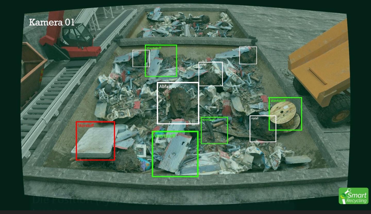 Aufnahme zeigt KI-Erkennungssystem