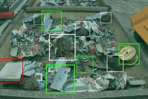 Aufnahme zeigt KI-Erkennungssystem