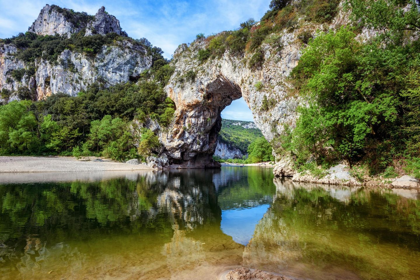 Pont d'Arc im Tal der Ardeche, Frankreich