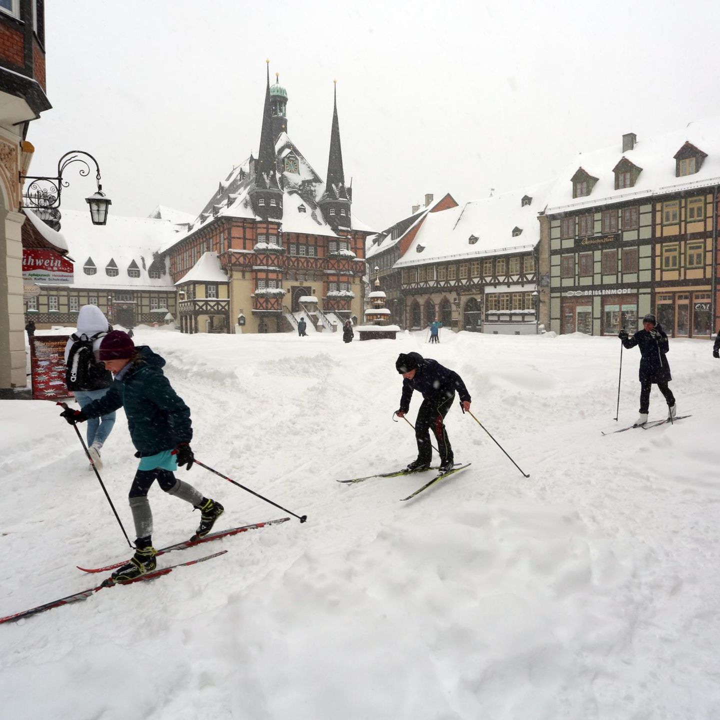 Skilangläufer in Wernigerode