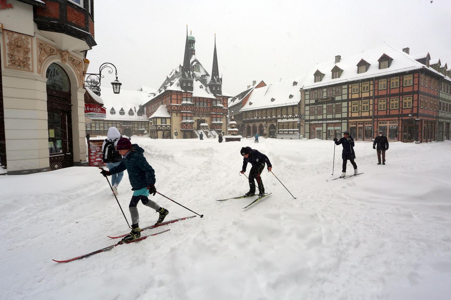 Skilangläufer in Wernigerode