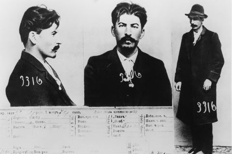 Josef Stalins Personalausweis für die Akten der Geheimpolizei in Petersburg 1913