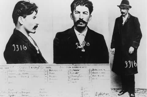 Josef Stalins Personalausweis für die Akten der Geheimpolizei in Petersburg 1913