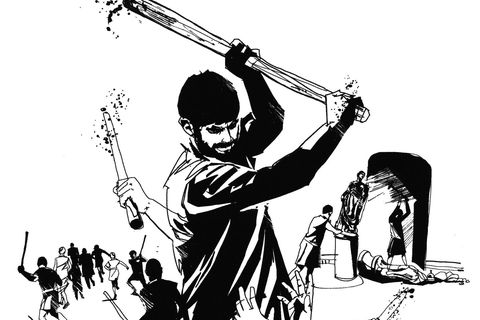 Die Circumcellionen sehen Heiden und gemäßigte Christen gleichermaßen als Feinde an. Mit Messern und Knüppeln attackieren sie Andersgläubige