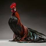 Elegant präsentiert sich etwa das Phönix-Huhn, das berühmt für seine außergewöhnlich langen Schwanzfedern ist. Bei den Hähnen können sie mehrere Meter messen  – ein majestätisches Merkmal der Langschwanzhühner.