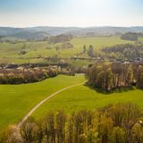 Ein Blick aufs Sauerland im Frühling
