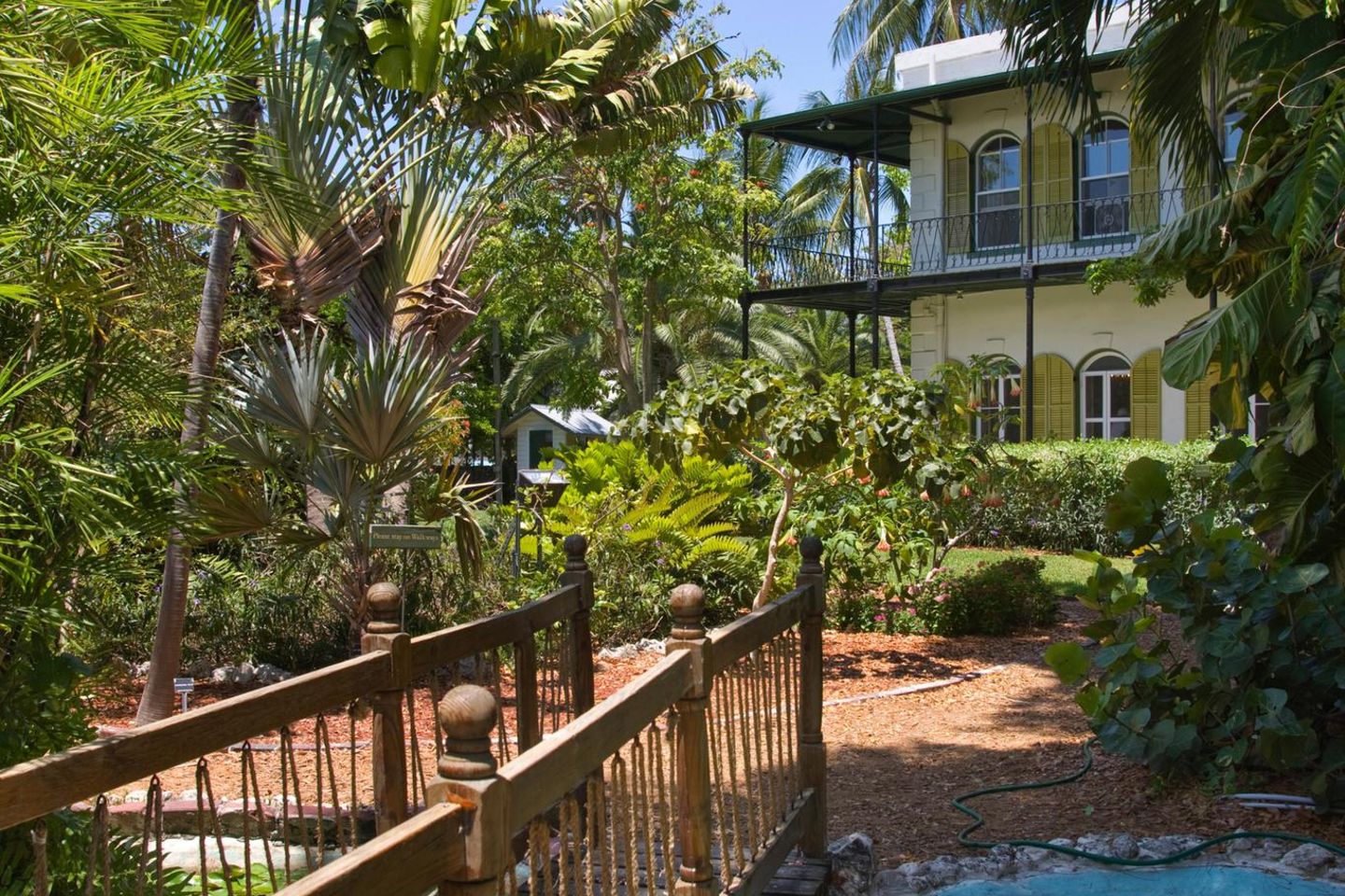 Im Süden Floridas, auf der Insel Key West, schuf Ernest Hemingway mit seiner Frau Pauline Pfeiffer ein tropisches Refugium. Den Garten gestalteten die Hemingways mit karibischen Pflanzen, später ließen sie auf dem Anwesen einen großen Swimmingpool ausheben. Heute leben hier zahlreiche Nachfahren der weißen Katze Snow White, die Hemmingway einst von einem Kapitän bekommen hatte.