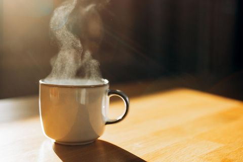 Dampfende Tasse Kaffee