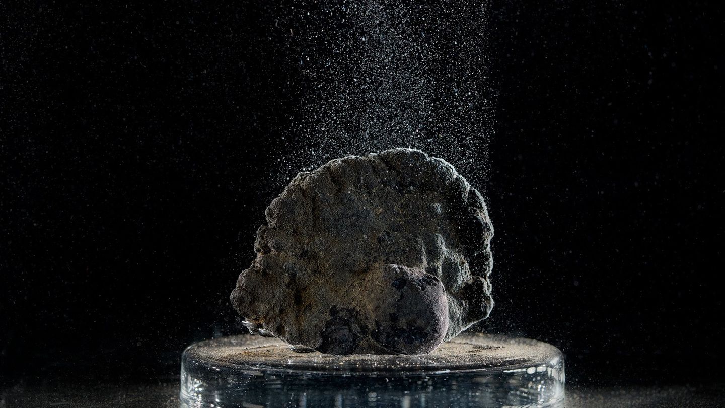 Forschende verdächtigen polymetallische Knollen, die sich über Jahrmillionen im pazifischen Ozean gebildet haben. 2024 maß ein Team überraschend hohe Konzentrationen des Gases am Grund der rohstoffreichen Clarion-Clipperton-Zone. Seither rätseln sie über den Ursprung des "dunklen Sauerstoffs". Durch Photosynthese kann er sich nicht bilden, denn kein Sonnenlicht dringt in solche Tiefen vor. Aber womöglich befeuern die Metallknollen seine chemische Entstehung: Bestandteile wie Kobalt und Mangan könnten die Spaltung von Wassermolekülen in Wasserstoff und Sauerstoff unterstützen.   Um der Sache auf den Grund zu gehen, will das Team unter der Leitung von Andrew K. Sweetman, Meeresboden-Ökologe der Scottish Association for Marine Science in Oban, Großbritannien, im Mai erneut eine Expedition wagen. Die Forschenden werden Proben entnehmen und nach ihrer Rückkehr die Bedingungen der Tiefsee im Labor nachstellen. Dabei setzen sie Aquarien wie dieses hier unter einen Druck von 400 Atmosphären. Sie wollen Mikroben und Mineralien mikroskopieren und kleinste Spannungsunterschiede messen, um Hinweise auf die mögliche Wasserspaltung zu erhaschen. Die Forschung ist wichtig, um das marine Ökosystem vor den Folgen des geplanten Tiefseebergbaus zu schützen, der es auf die Schwermetalle abgesehen hat  KW07