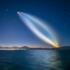 Start der SpaceX Starlink Falcon 9-Rakete