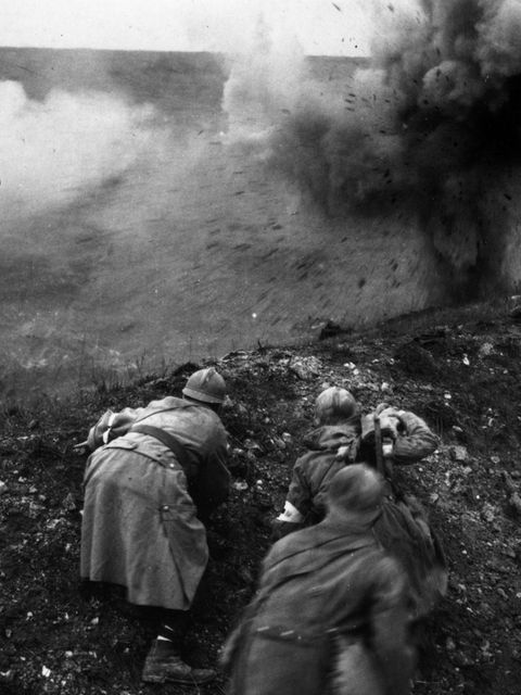 Französische Truppen während der Schlacht von Verdun