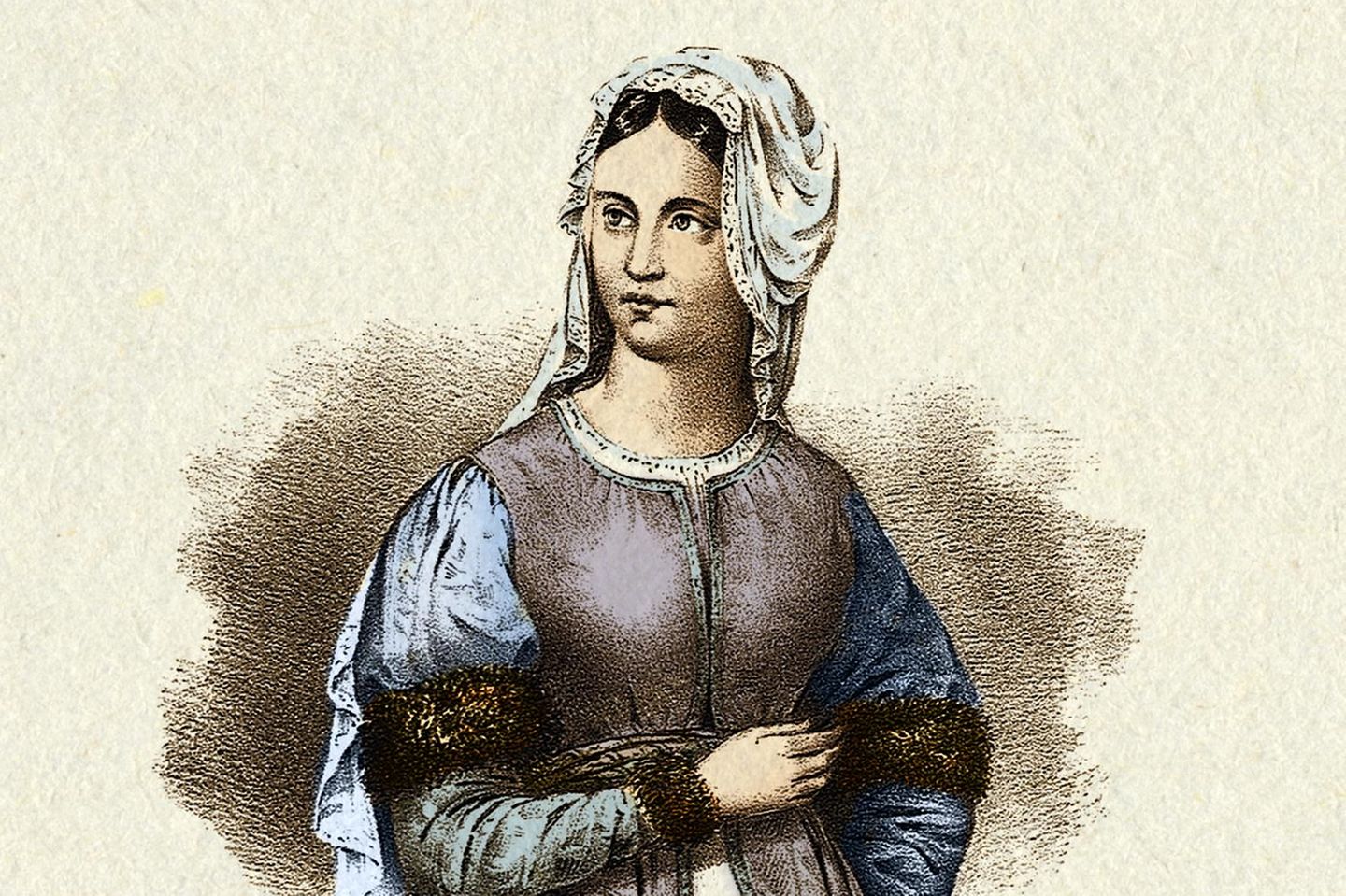 Ein Porträt der Gelehrten Trota aus dem Jahrhundert