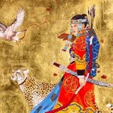 Eine Darstellung der mongolischen Kriegerprinzessin Khututlun