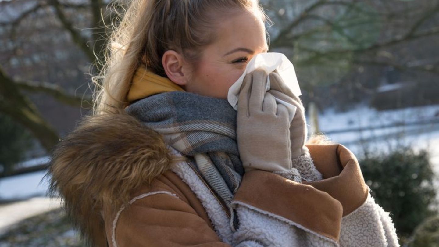Starke Niesattacken und ein juckender Rachen deuten eher auf eine Allergie als auf eine Erkältung hin. Foto: Christin Klose/dpa-